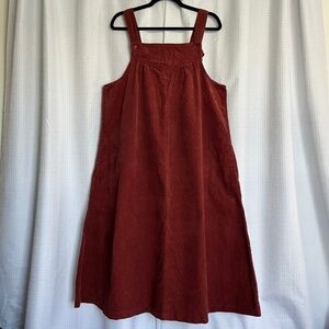 MIss Joni Maroon Corduroy Tent Overall